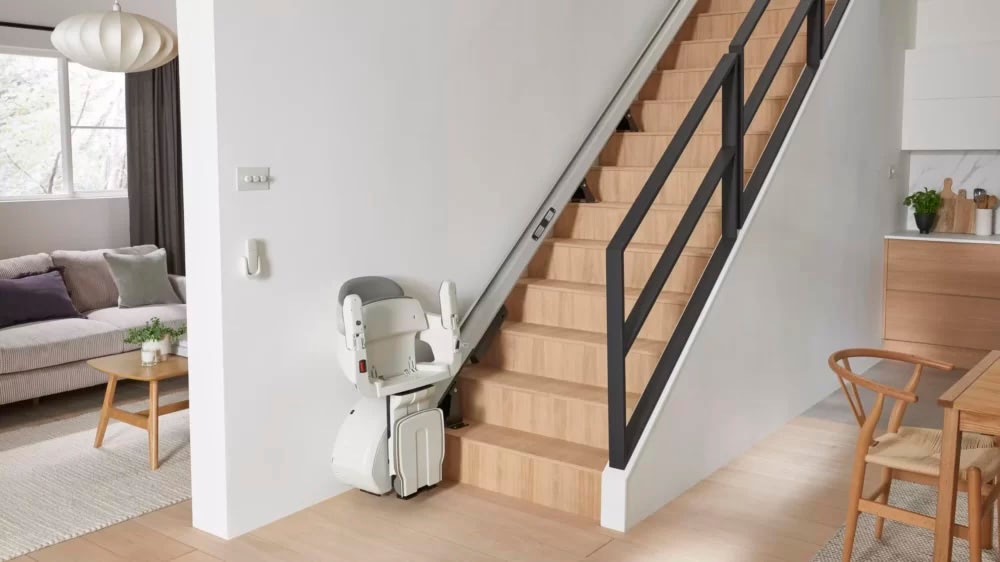 parked homeglide stairlift